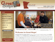 Tablet Screenshot of greatstepsop.com